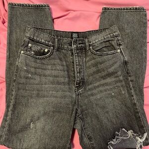 BDG Women's Dark Gray Straight Leg Jeans